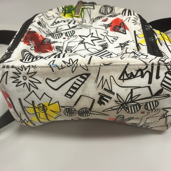 Alice & Olivia Colorful Abstract Print Backpack / preowned OS - Picture 3 of 15
